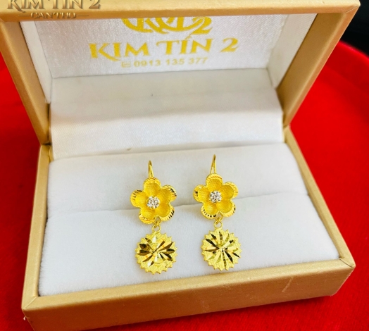Bông Tai Cưới Tòn Ten 23K 5 Phân 1