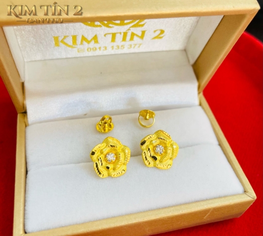 Bông Cưới Hoa Hồng 23K 5 Phân 4