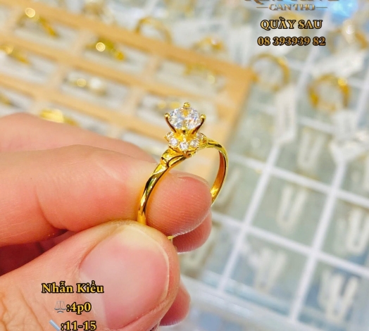 Nhẫn Hột Trơn 4 Phân