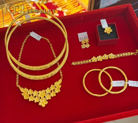 Bộ Cưới Hoa Mai 1 Lượng 