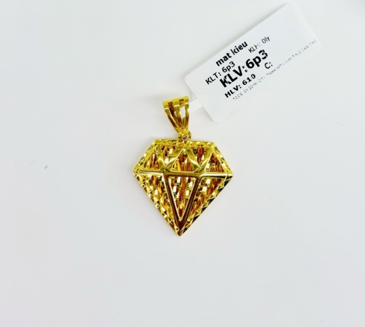 Mặt Kim Cương Lớn 6p3 Vàng 610