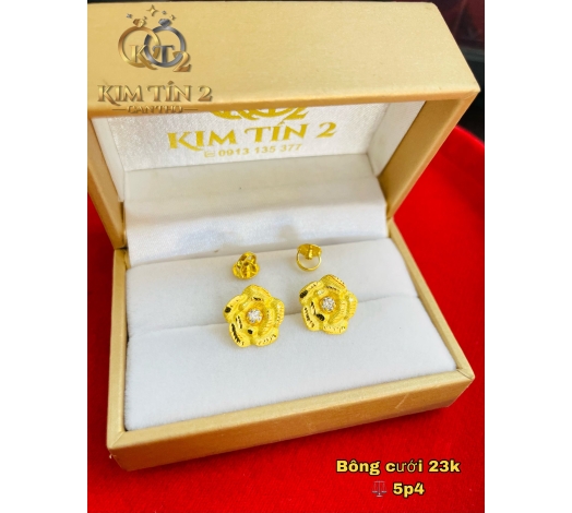 Bông Cưới Hoa Hồng 23K 5 Phân 4