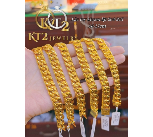 Lắc Khoen Lật 2 Chỉ 3 
