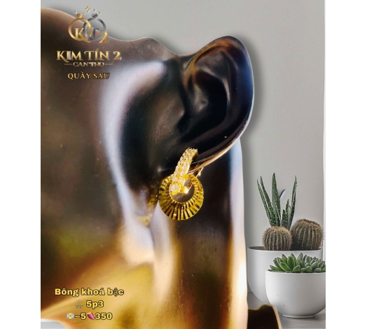 Bông Tai Khóa Bật 5 Phân 3 