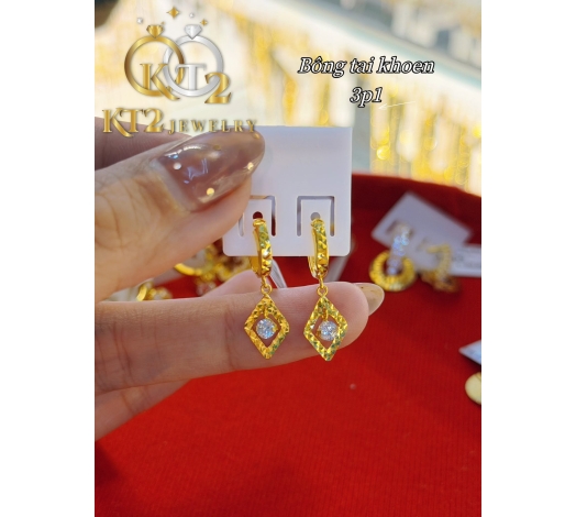 Bông Mặt Thoi Tòn Ten 3 Phân 