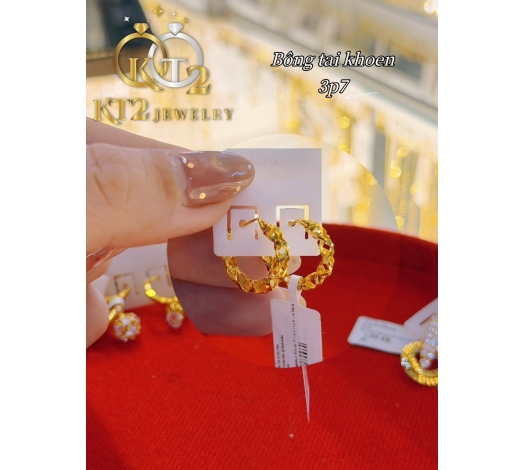 Bông Tai Khoen Xoắn 3 Phân 7