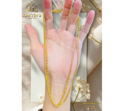 Dây Chuyền Cong Khúc 7 Phân 