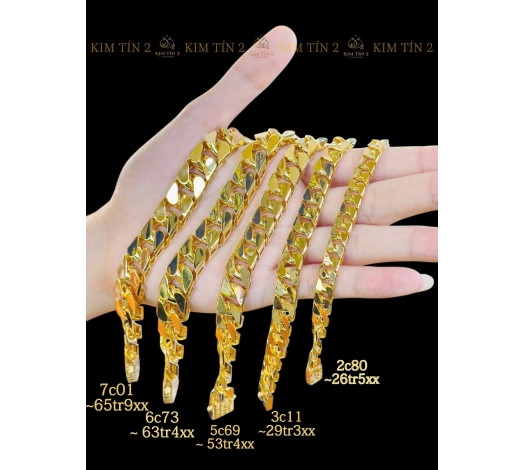 Lắc Đúc Bọng Từ 2 Chỉ 8 Phân - 7 Chỉ