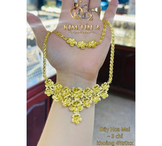 Dây Cưới Hoa Mai 3 Chỉ 