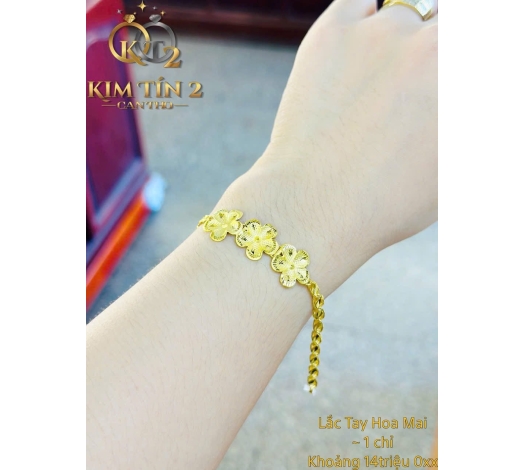 Lắc Tay Cưới Hoa Mai 1 Chỉ  