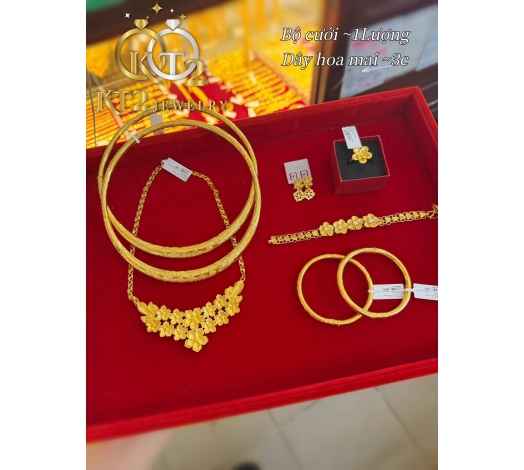 Bộ Cưới Hoa Mai 1 Lượng 