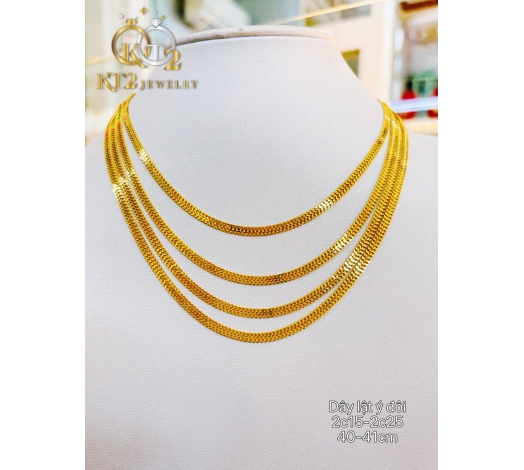 Dây Chuyền Lật Ý Đôi Vàng 610