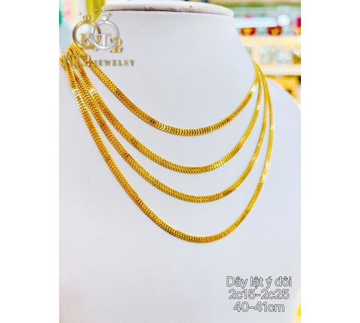 Dây Chuyền Lật Ý Đôi Vàng 610