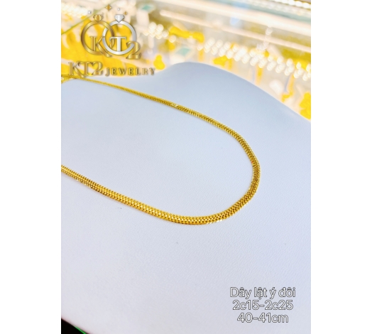 Dây Chuyền Lật Ý Đôi Vàng 610