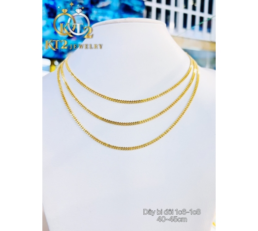 Dây Chuyền Bi Lưới Đôi vàng 610