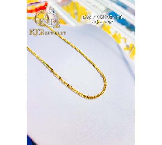 Dây Chuyền Bi Lưới Đôi vàng 610