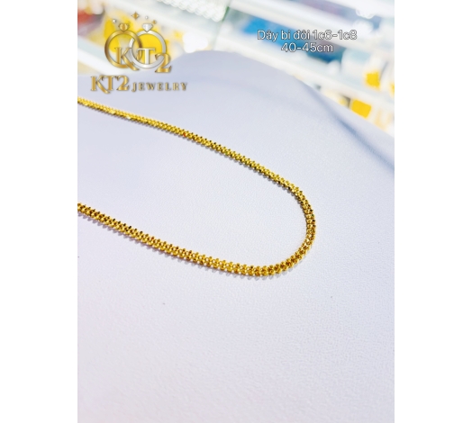 Dây Chuyền Bi Lưới Đôi vàng 610