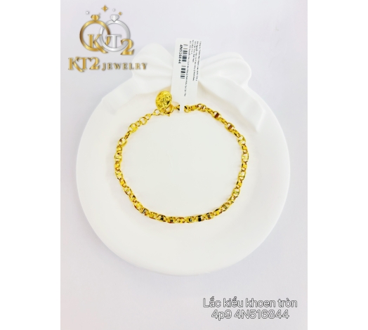 Lắc Khoen Lật Tròn Xinh Nhẹ Vàng 610