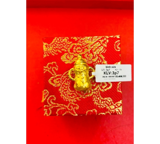 Charm Bình Sữa Em Bé Vàng 9999