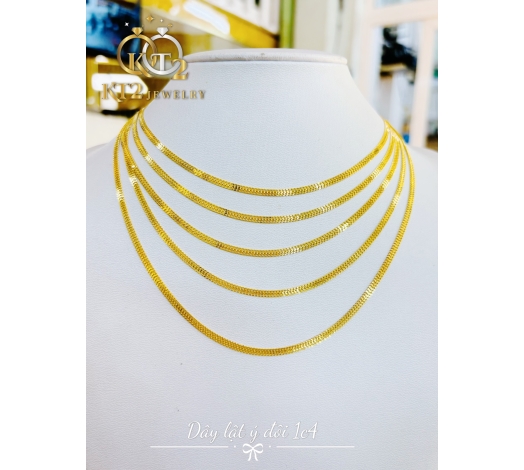Dây Chuyền Lật Ý Đôi 1 chỉ 4 Vàng 610