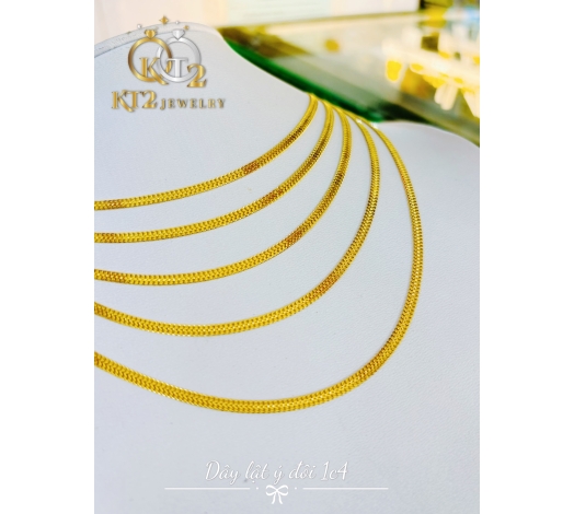 Dây Chuyền Lật Ý Đôi 1 chỉ 4 Vàng 610